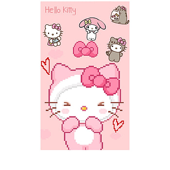 Hello kitty, art HD phone wallpaper