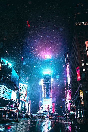 City Lights, Cities, Architecture, Building, Night City, Street HD phone wallpaper