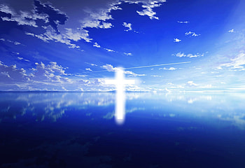 The Cross, Christ, cross, sky, landscape, ocean HD wallpaper
