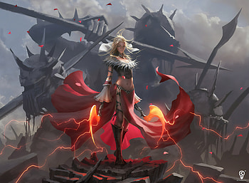Gorgeous Warrior, artist, artwork, artstation HD wallpaper