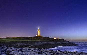 Nature, Sky, Sea, Lighthouse HD wallpaper