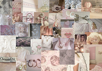gloomy coquette collage HD wallpaper