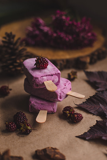 Food, Raspberry, Desert, Ice Cream, Berries HD phone wallpaper