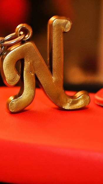 N Letter, Beautiful, Gold Alphabet HD phone wallpaper