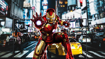 Iron Man New York, iron-man, superheroes, artwork, digital-art, behance HD wallpaper