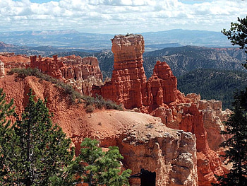 Platform, sky, canyon, rock HD wallpaper