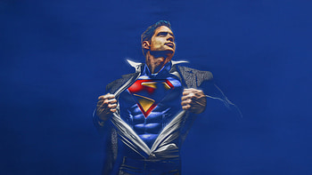 Rising Hero David Corenswet Superman, superman-legacy, superman, david-corenswet, superheroes, dc-comics, movies, artwork, artist, digital-art HD wallpaper