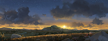 fantasy, city, fantasy city HD wallpaper
