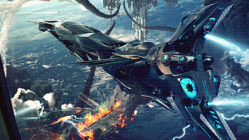 Scifi Battlefield , scifi, battle, artist, artwork, digital-art HD wallpaper