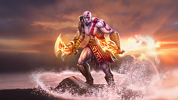 Kratos God Of War Unleashed, kratos, god-of-war, games, ps5-games, ps4-games, xbox-one-games, artwork, digital-art, video-games, artstation HD wallpaper