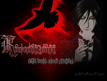 Dark Raven, raven, anime, boy, kuroshitsuji, hot, sebastian, demon HD wallpaper