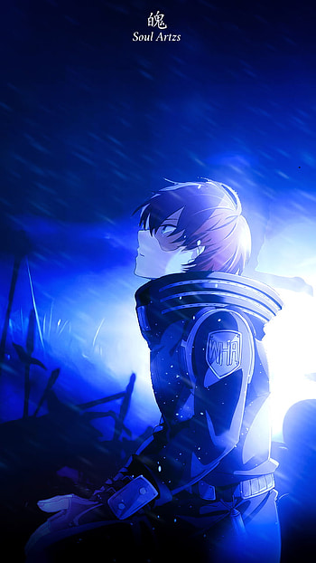 Shoto Todoroki, shototodoroki, art, blue, bakugou, mha, bnha, anime, anime, myheroacademia HD phone wallpaper