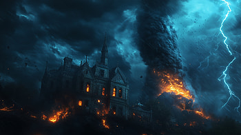 : Tornado and Thunderstorm Fury, tornado, thunderstorm, natural disaster HD wallpaper