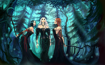 Witch , Enigmatic, Mystical art, Captivating HD wallpaper