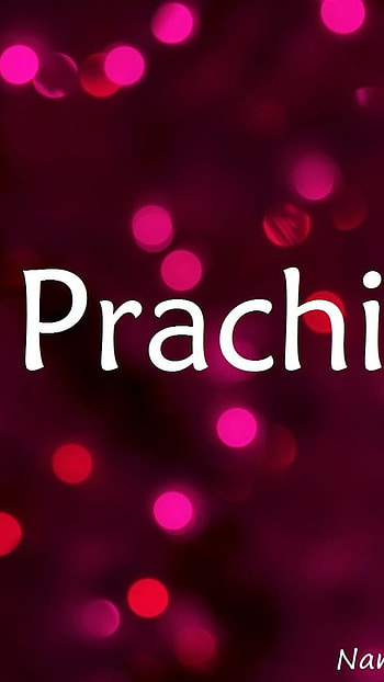 P Name, Prachi, Simple, pink lights HD phone wallpaper