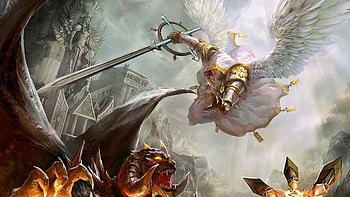 Extra - Angel vs demon HD wallpaper