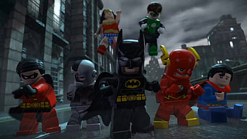 Lego, Flash, Video Game, Lego Batman 2: Dc Super Heroes, Barry Allen, Batman, Cyborg (Dc Comics), Green Lantern, Hal Jordan, Robin (Dc Comics), Superman, Tim Drake, Wonder Woman HD wallpaper