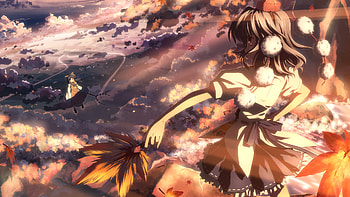 Hakurei Reimu Miko Shameimaru Aya Touhou Yuuki Tatsuya HD wallpaper