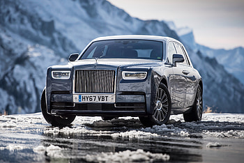 Rolls-Royce Phantom, UK, front view, 2017 HD wallpaper