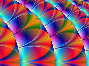 Psychadelic Waves, psychadelic, abstract, rainbow, colour, fractal HD wallpaper