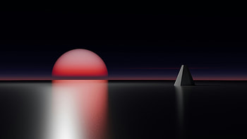 Sunset In Abstract World, abstract, artwork, art, digital-art, artist HD wallpaper