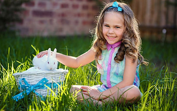 little girl, childhood, blonde, fair, nice, adorable, bonny, sweet, Belle, white, smile, girl, grass, comely, sightly, pretty, green, nature, Rabbit, lovely, pure, child, graphy, cute, baby, set, Nexus, beauty, kid, beautiful, people, little, pink, dainty HD wallpaper