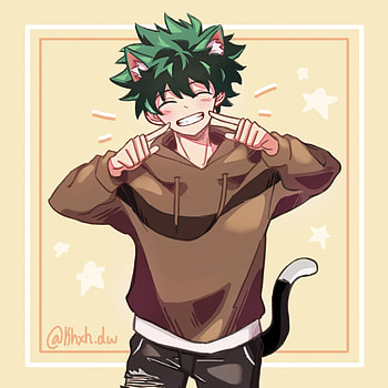 Deku, art, hair HD phone wallpaper