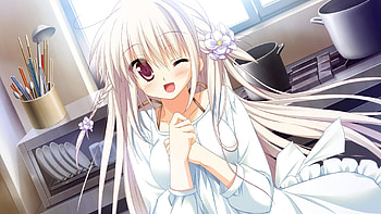 1/2 Summer, summer, anime, girl, long hair, female HD wallpaper