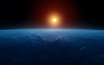 Earth Space Sunset , earth, space, sunset HD wallpaper