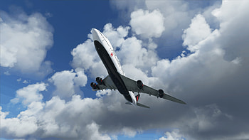 Air Canada, Boeing 747, Microsoft flight simulator, Mod HD wallpaper