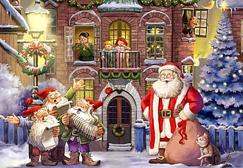 Christmas Art, Santa, pretty, Christmas, Art HD wallpaper