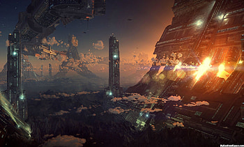 halo - ring city HD wallpaper