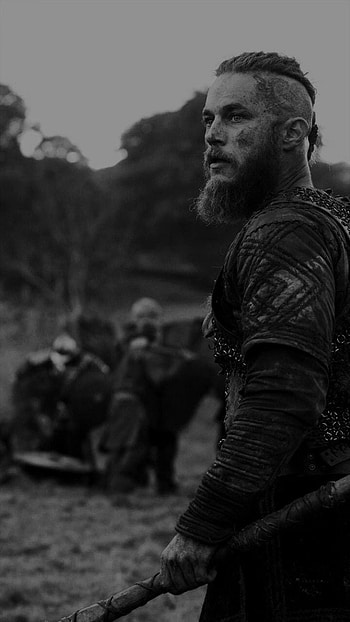 Ragnar lothbrok, art, beard, film HD phone wallpaper