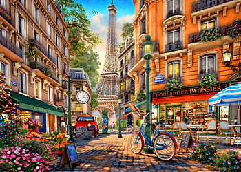 Paris Afternoon, painting, paris, art, pictura, dominic davison, afternoon HD wallpaper