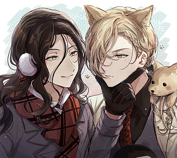 Paul Verlaine & Arthur Rimbaud, Arthur Rimbaud (Bungo Stray Dogs), Paul Verlaine (Bungo Stray Dogs), Anime, Bungou Stray Dogs HD wallpaper