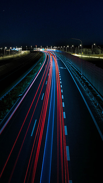 Cities, Night, Shine, Light, Road, Direction HD phone wallpaper