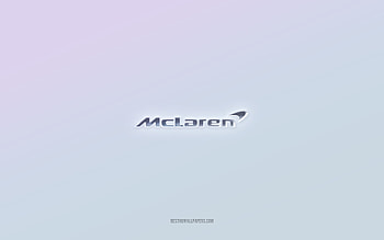 McLaren logo, cut out 3d text, white background, McLaren 3d logo, McLaren emblem, McLaren, embossed logo, McLaren 3d emblem HD wallpaper