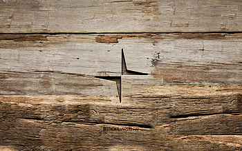 Polestar wooden logo, , wooden backgrounds, cars brands, Polestar logo, creative, wood carving, Polestar HD wallpaper