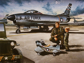 The First Flying Lesson, military, jeep, air force, planes HD wallpaper