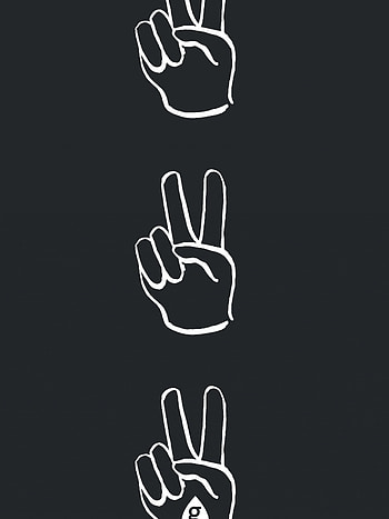 Hand peace sign, , Backgrounds, Gestures HD phone wallpaper