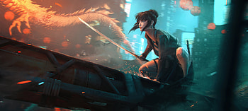Cyberpunk Armed Girl , cyberpunk, artist, artwork, digital-art, artstation HD wallpaper