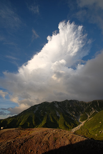 Nature, Grass, Mountains, Clouds, Vertex, Relief, Tops HD phone wallpaper