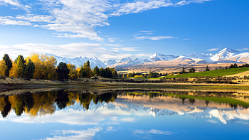 Lake Mountain Reflection, lake, mountains, reflection, nature, sky HD wallpaper