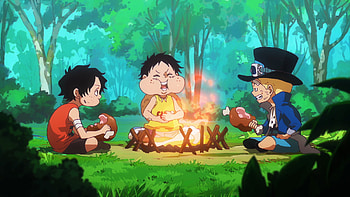 Ace, Luffy, and Sabo, Anime, One Piece, Portgas D. Ace, Monkey D. Luffy, Sabo (One Piece) HD wallpaper