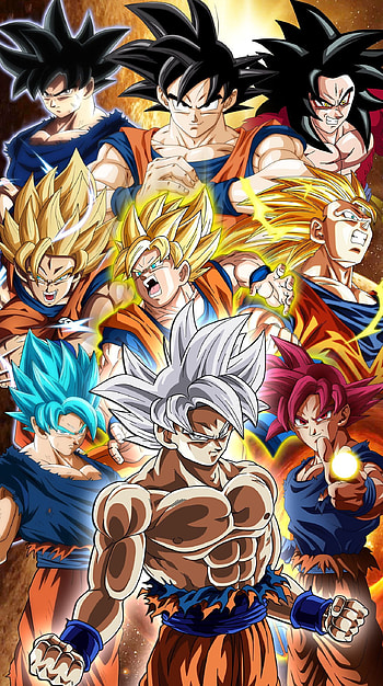 All Goku Transformations. Fondo De Pantalla. Dbz S. Dragon Ball, Naruto All Characters HD phone wallpaper