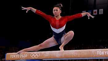 Sunisa Lee, USA gymnast, Individual all-around, Tokyo challenge HD wallpaper