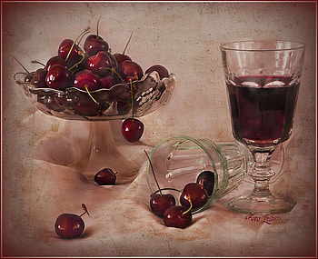 fruits and vine, art , still life, vine, nature, fruits HD wallpaper