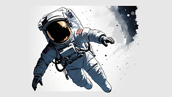 Astronaut in Space, astronaut, space, universe, dark, loneliness HD wallpaper