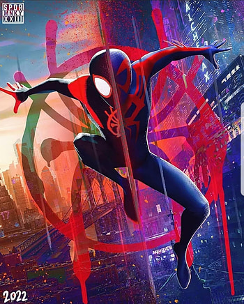 Spiderman, electric blue, magenta HD phone wallpaper