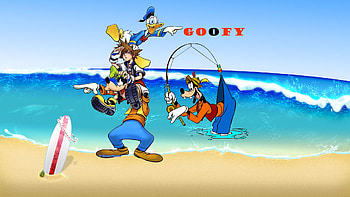 Goofy, Sora and Donald, High resolution , Friendship HD wallpaper